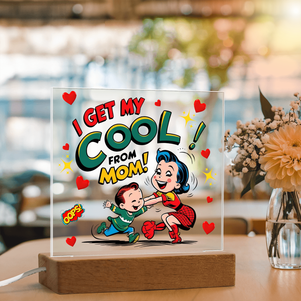 Cool Like Mom Acrylic Sign