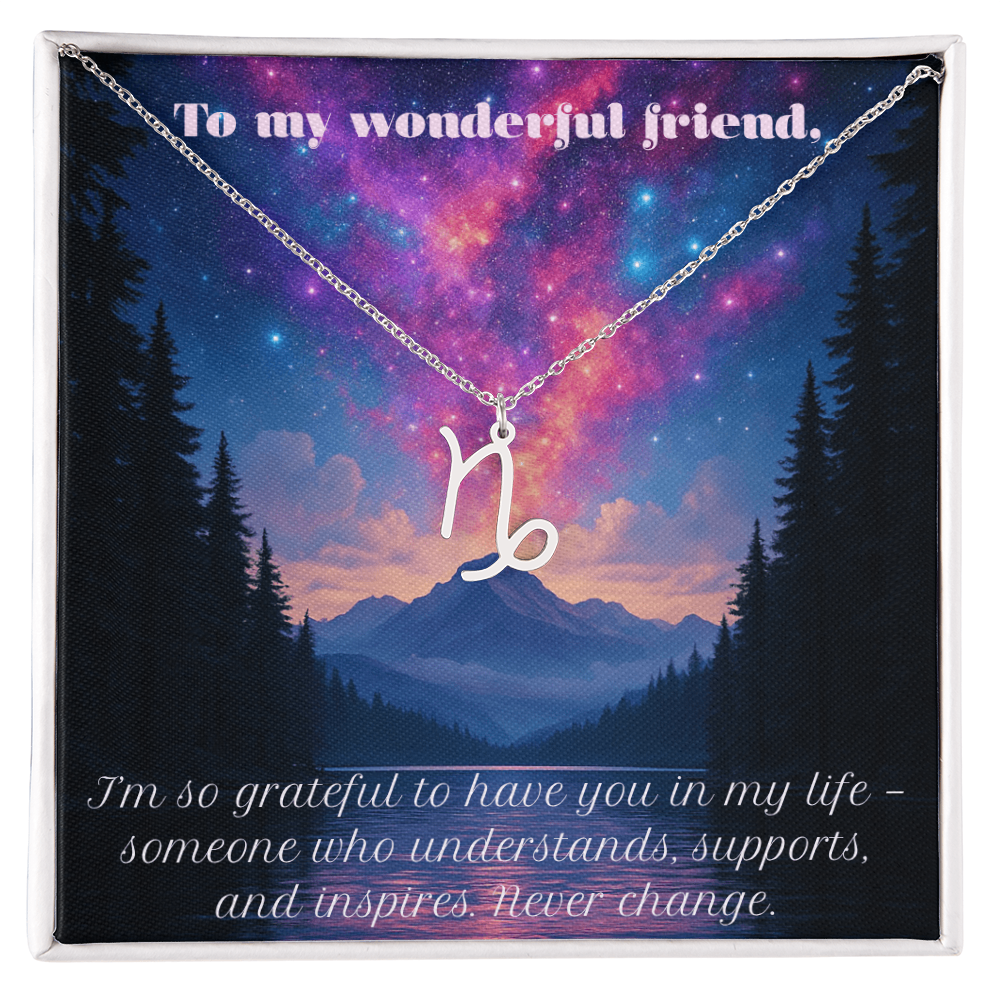 Never Change – Star Sign Necklace