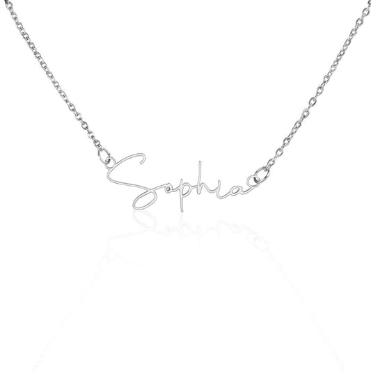 Custom Name Necklace in Signature Style – Elegant Personalized Jewelry