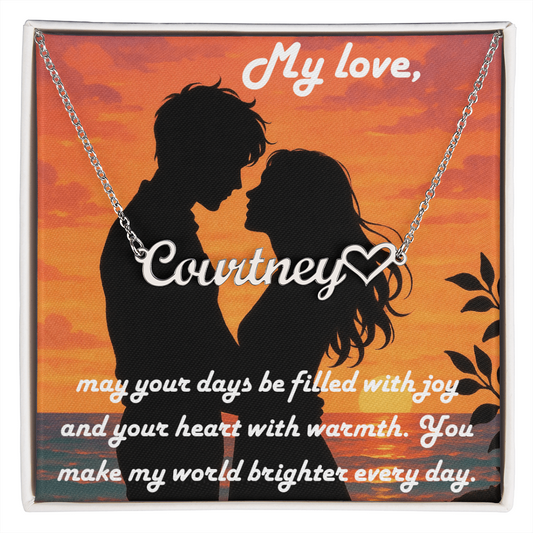Heart Name Necklace