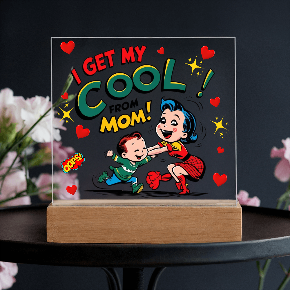 Cool Like Mom Acrylic Sign