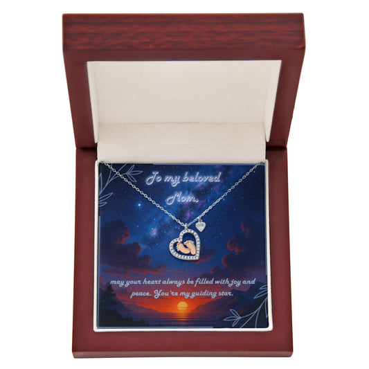 Guiding Star Heart Necklace for Mom